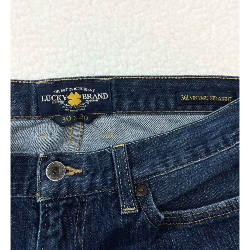 LUCKY BRAND • Blue 361 Vintage Straight Jeans, W30 - Picture 6 of 14